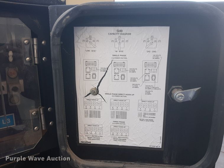 image for item DV9772 2002 Ingersoll-Rand G40 generator