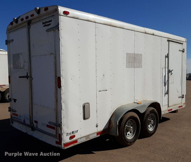 image for item DV9837 2015 Continental  enclosed cargo trailer