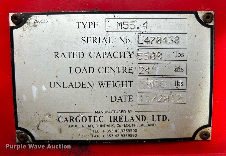 image for item EG1181 2012 Moffett M55.4 forklift