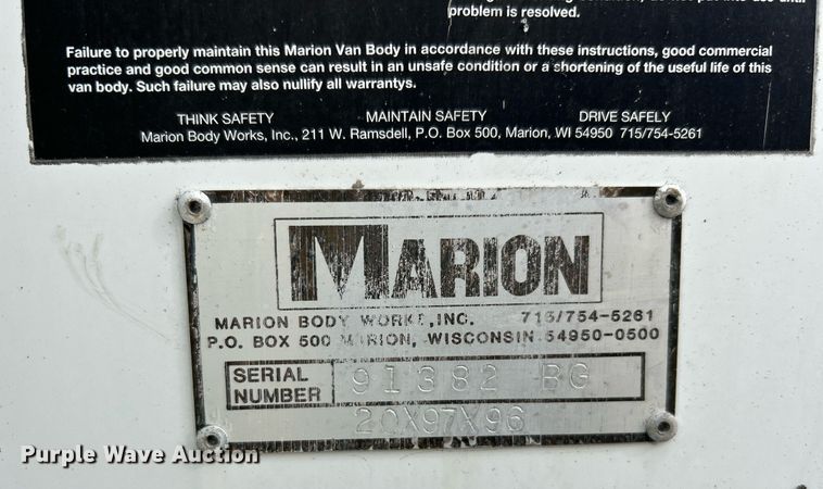 image for item EG1184 2008 Peterbilt  335 box truck