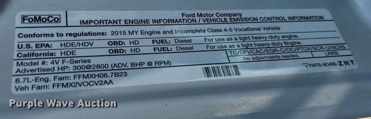 image for item EG1220 2015 Ford F550 Super Duty Crew Cab flatbed truck