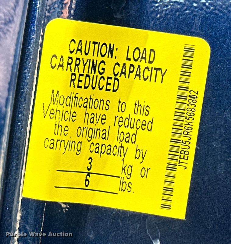 image for item EH3838 2019 Toyota  4Runner TRD Off Road SUV