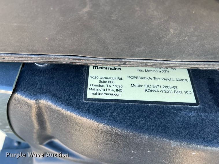 image for item EI0628 2018 Mahindra Retriever 750 utility vehicle