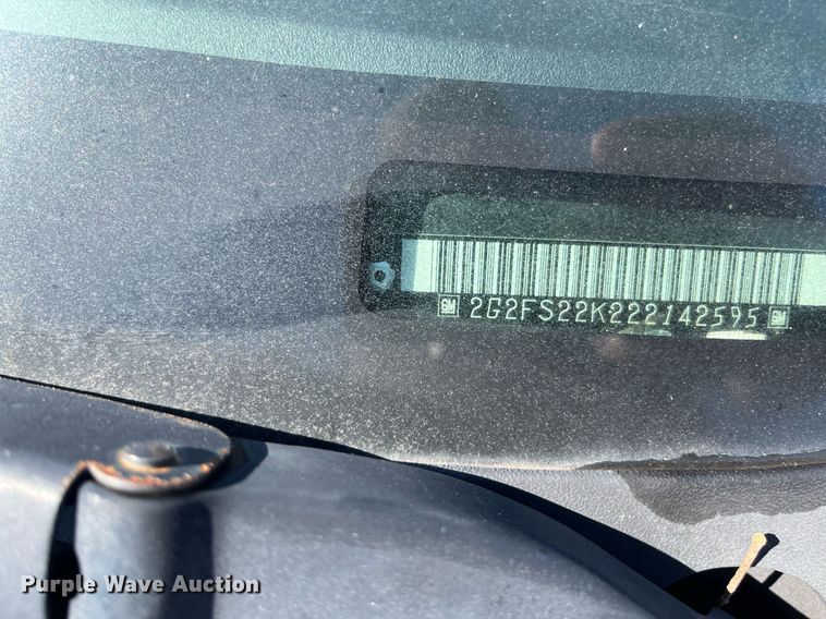 image for item EI0649 2002 Pontiac Firebird 