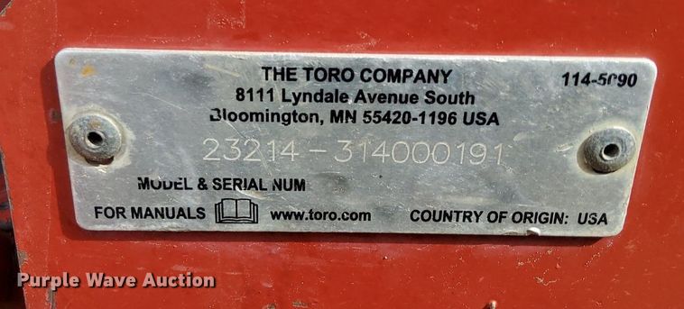 image for item EI3510 Toro STX-38 stump grinder