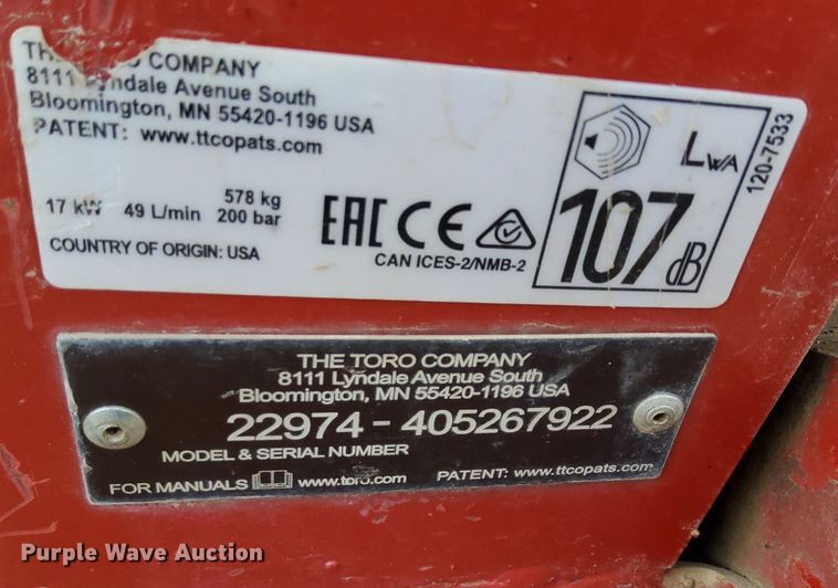 image for item EI3513 Toro TRX-26 trencher