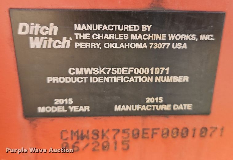 image for item EI3521 2015 Ditch Witch SK750 compact utility loader