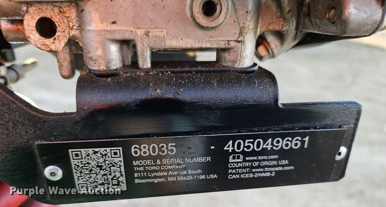 image for item EI3522 Toro VR-3100 plate compactor