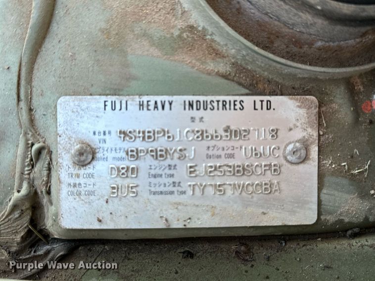 image for item EJ0223 2006 Subaru Outback SUV