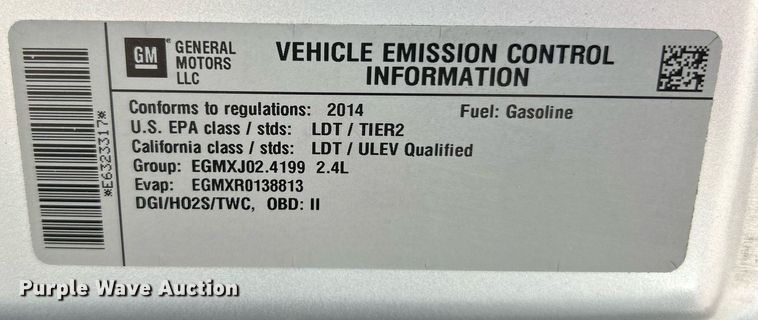 image for item EK4018 2014 Chevrolet Equinox  SUV