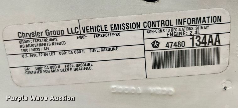 image for item EK4019 2015 Jeep Patriot SUV