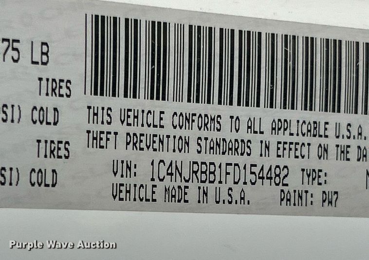 image for item EK4019 2015 Jeep Patriot SUV