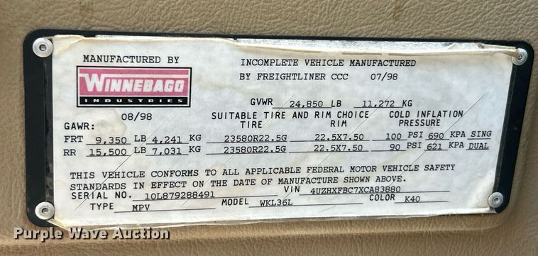 image for item EK4028 2007 Isuzu NPR HD box truck