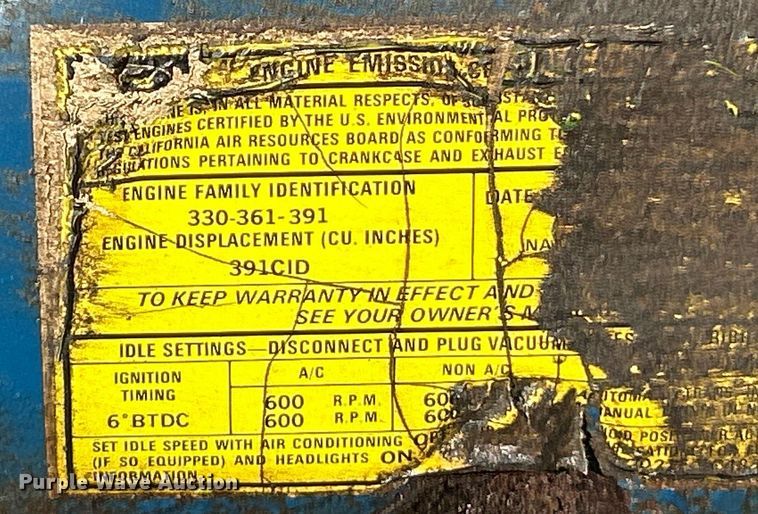 image for item EK4076 1972 Ford 700 pumper fire truck