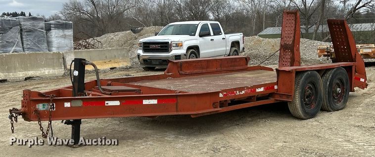 image for item EK4085 1993 Belshe T-1 equipment trailer