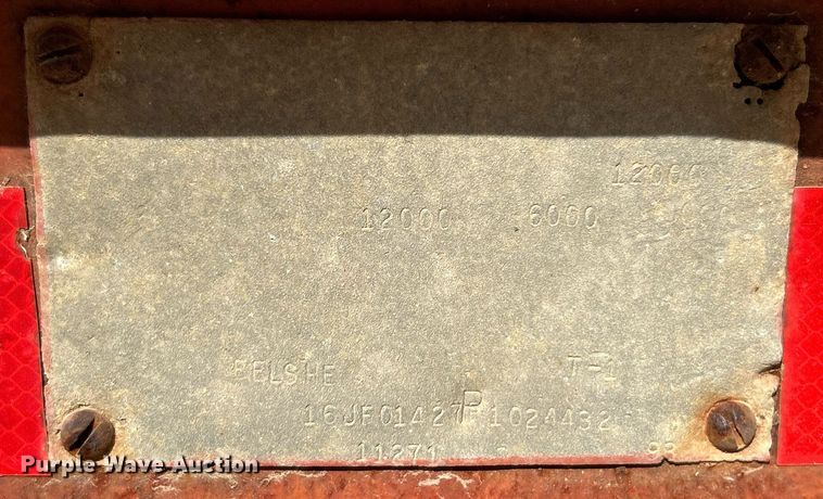 image for item EK4085 1993 Belshe T-1 equipment trailer