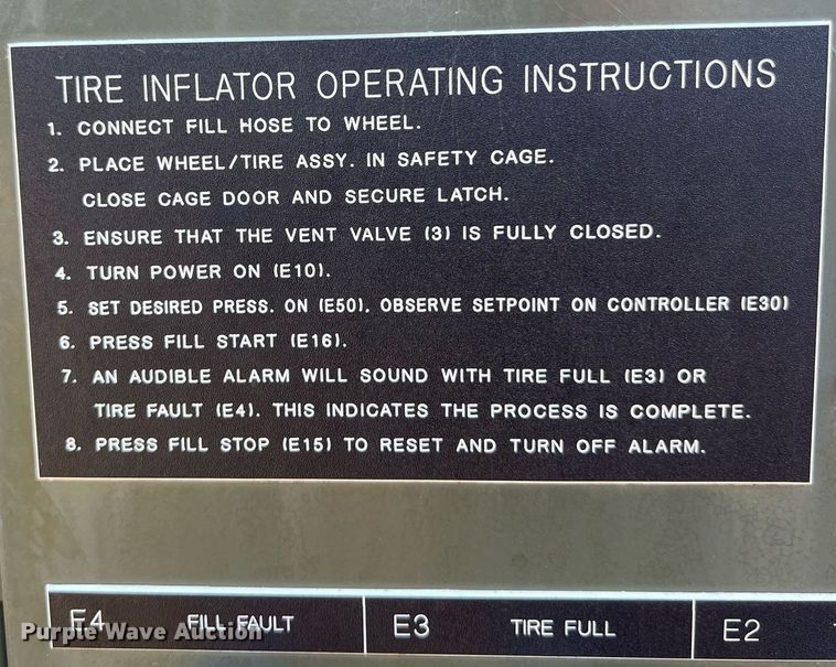image for item KV9833 2010 Bauer 5871002 tire inflator / bead setter