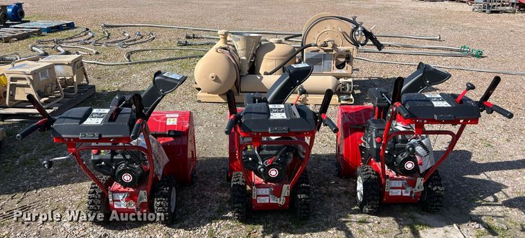 image for item KV9836 (3) Troy-Bilt Storm 2420 snow blowers