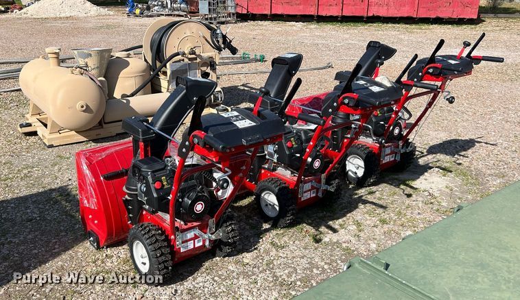 image for item KV9836 (3) Troy-Bilt Storm 2420 snow blowers