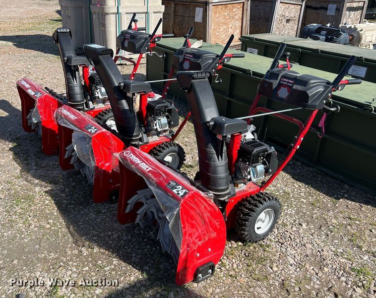 image for item KV9836 (3) Troy-Bilt Storm 2420 snow blowers