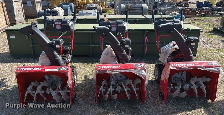 image for item KV9836 (3) Troy-Bilt Storm 2420 snow blowers