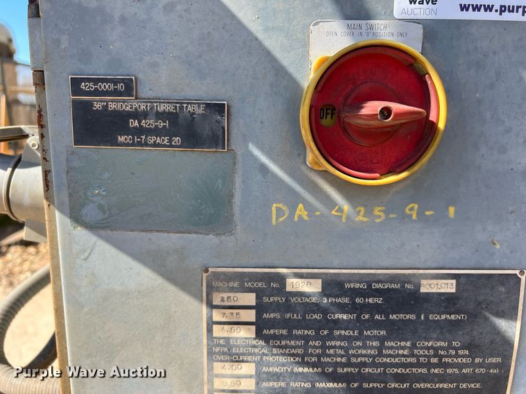 image for item KV9864 DoALL 1928 milling machine