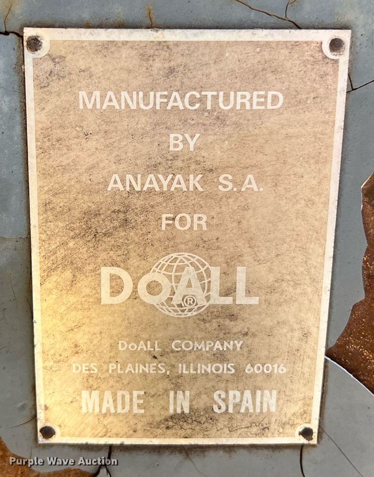 image for item KV9864 DoALL 1928 milling machine