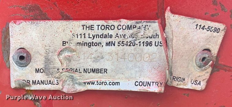 image for item KX9786 2014 Toro STX-38 stump grinder