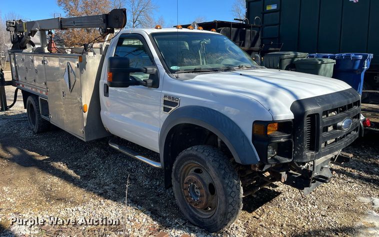 image for item LD9929 2008 Ford F550 Super Duty XL utility / service truck
