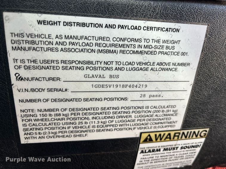 image for item LD9979 2008 GMC C5500 shuttle bus