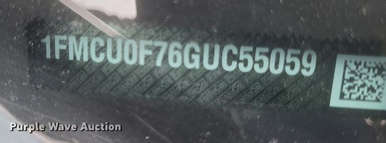 image for item MI9930 2016 Ford  Escape  SUV