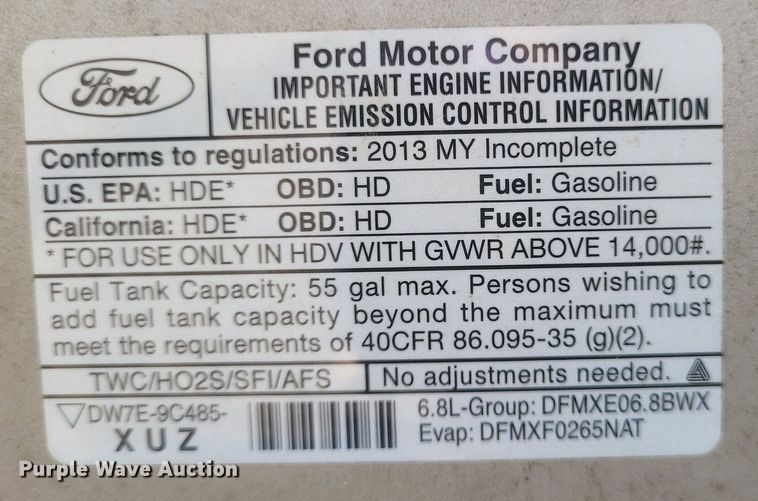 image for item MI9960 2013 Ford E450 Super Duty shuttle bus