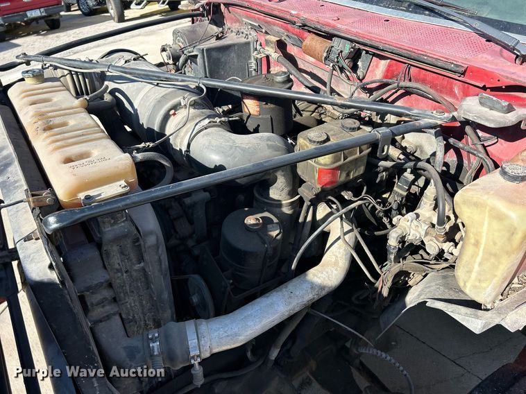 image for item MO9162 1992 Ford F700 dump flatbed truck