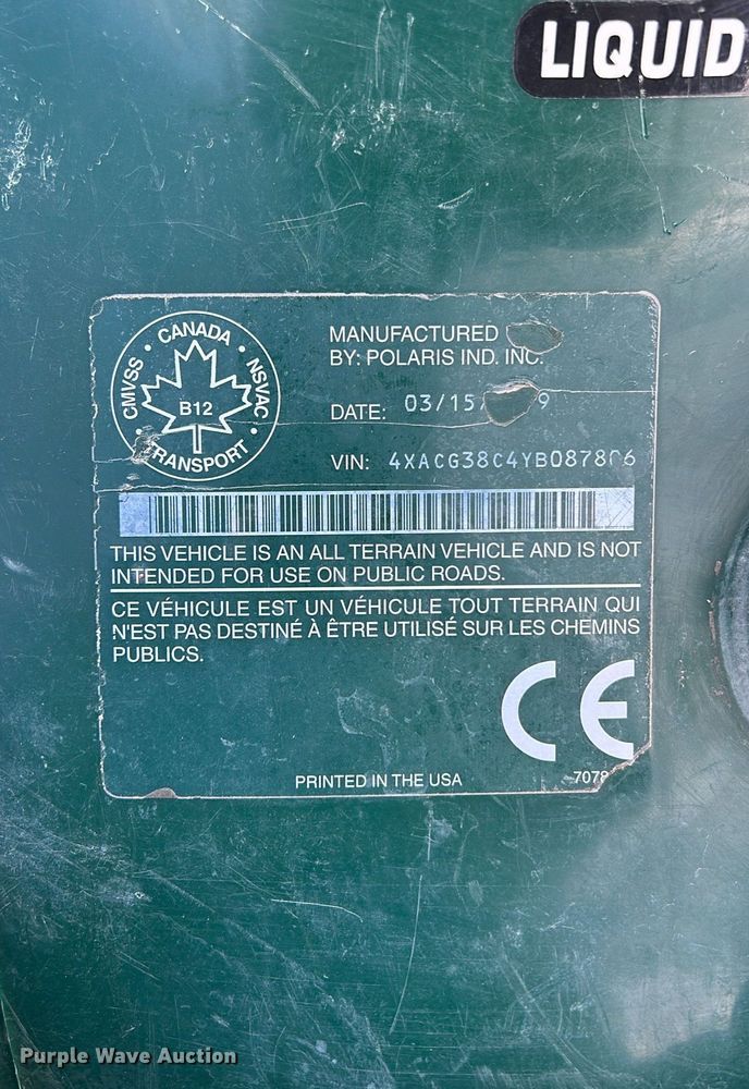 image for item MO9174 Polaris  Xplorer 400 ATV