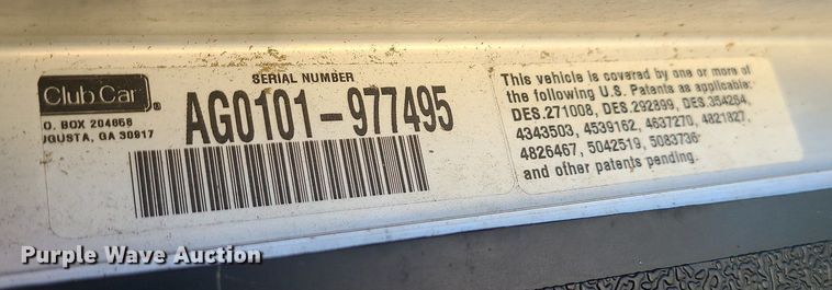 image for item MQ9662 Club Car golf cart