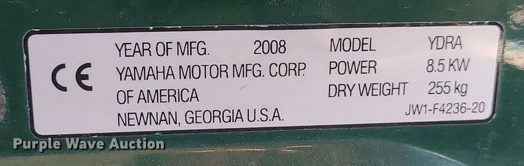 image for item MQ9664 2008 Yamaha YDRA golf cart