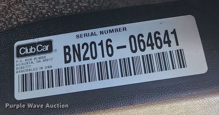 image for item MQ9665 2020 Club Car Tempo golf cart