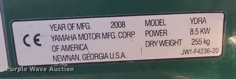 image for item MQ9667 2008 Yamaha YDRA golf cart