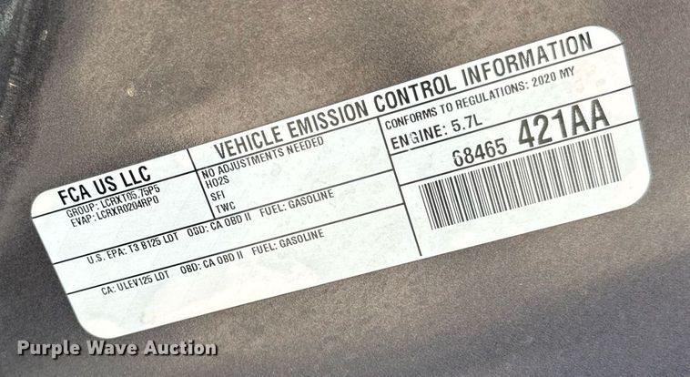 image for item NF9334 2020 Dodge Durango SSV SUV