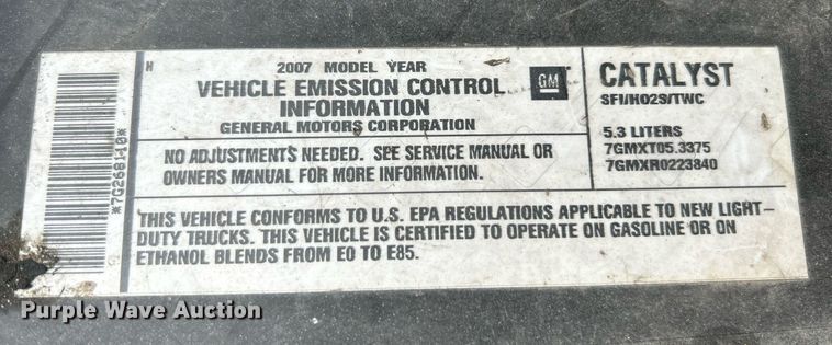image for item NJ9519 2007 Chevrolet Suburban LT SUV