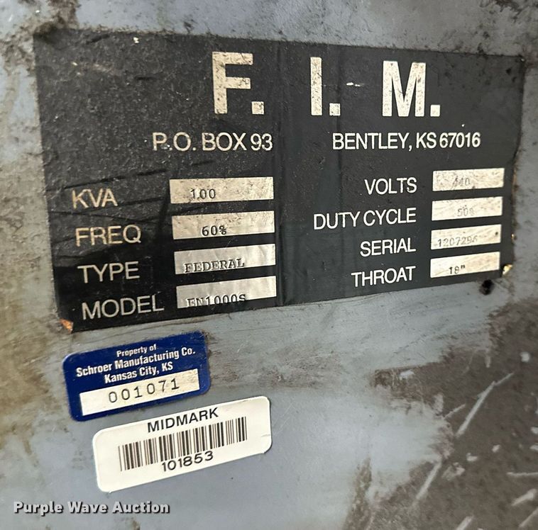 image for item NL9358 Entron  EN1000S spot welder 