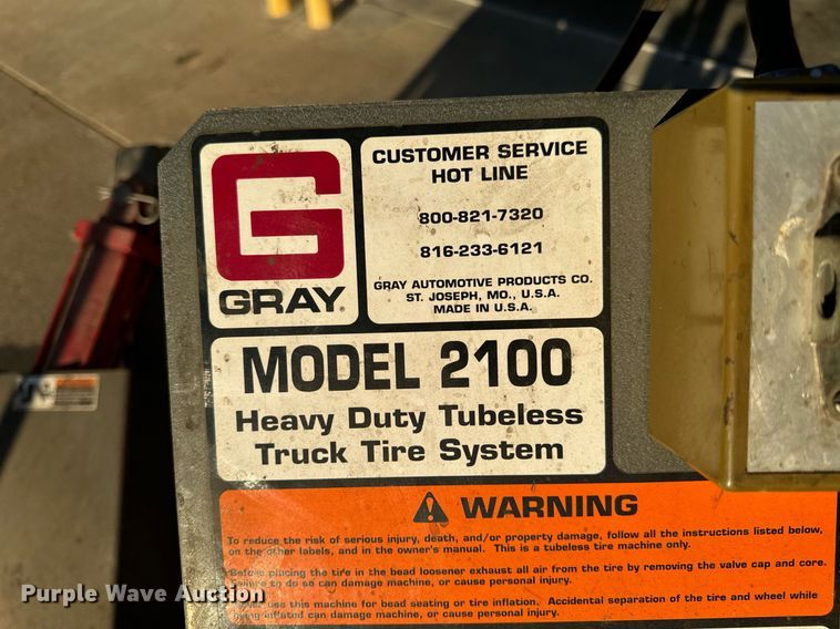 image for item NM9276 Gray 2100 Tire machine