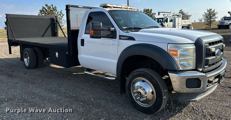 image for item OM9799 2015 Ford F450 Super Duty flatbed truck