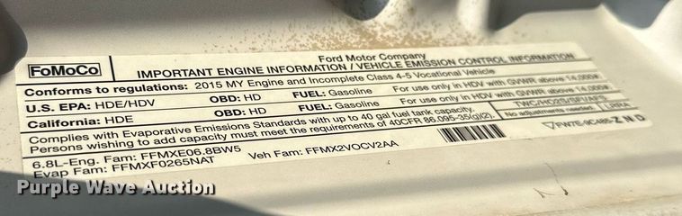 image for item OM9799 2015 Ford F450 Super Duty flatbed truck