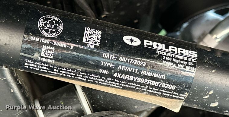 image for item OM9834 2024 Polaris  Ranger XP 1000 Northstar  utility vehicle