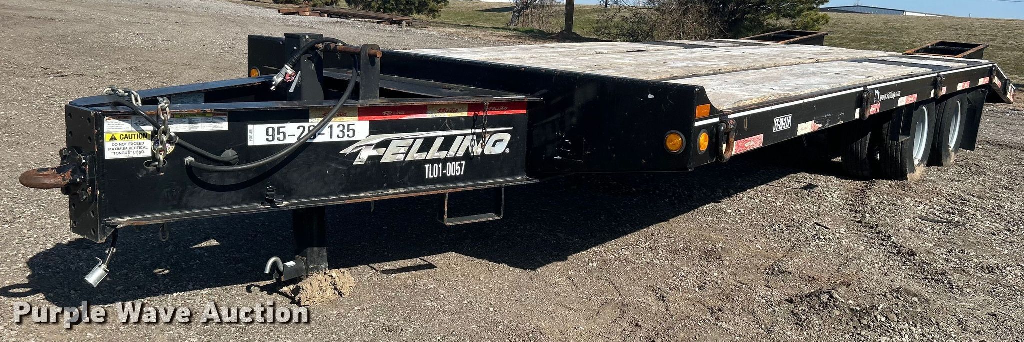 2019 Felling Trailers FT202 LP equipment trailer in Collinsville, OK
