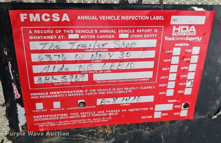 image for item DK0497 2011 Travalong equipment trailer