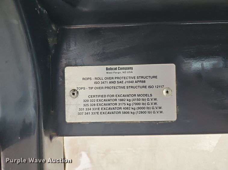 image for item DK0535 2003 Bobcat 341D mini excavator