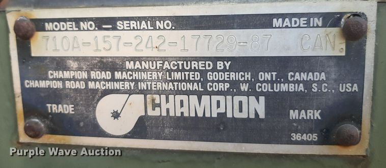 image for item DP2612 1986 Champion 710A motor grader