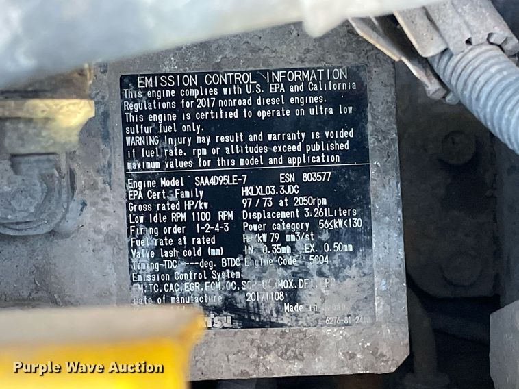 image for item DS5394 2018 Komatsu  PC138USLC-11   excavator